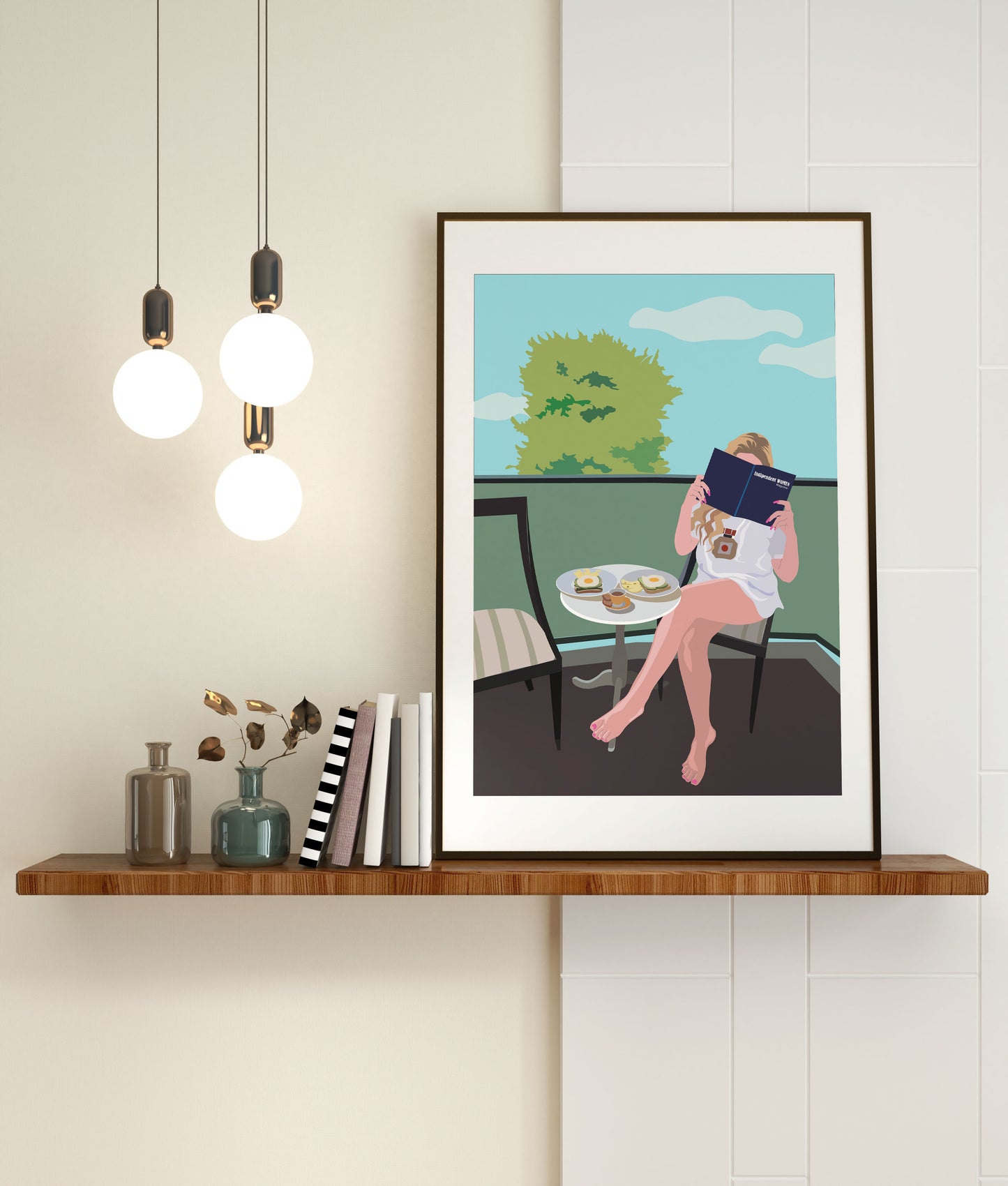 Quadro con illustrazione "Balcony"